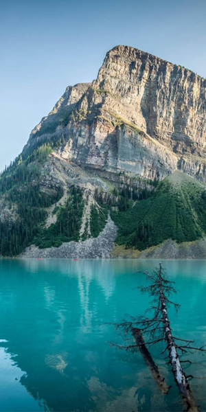 landscape with mountains and lake